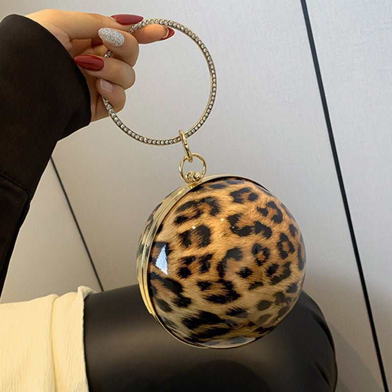 Casual Leopard Patchwork Chains Bags