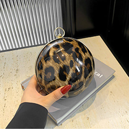 Casual Leopard Patchwork Chains Bags