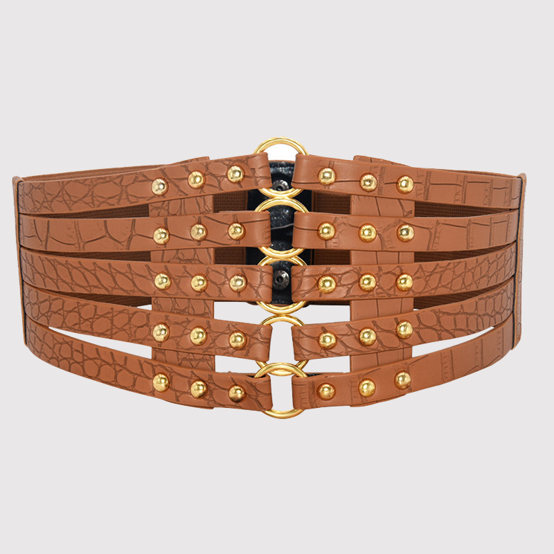 Casual Solid Color Patchwork Belts