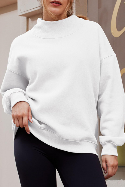 Casual Daily Solid Color Half A Turtleneck Tops(7 Colors)