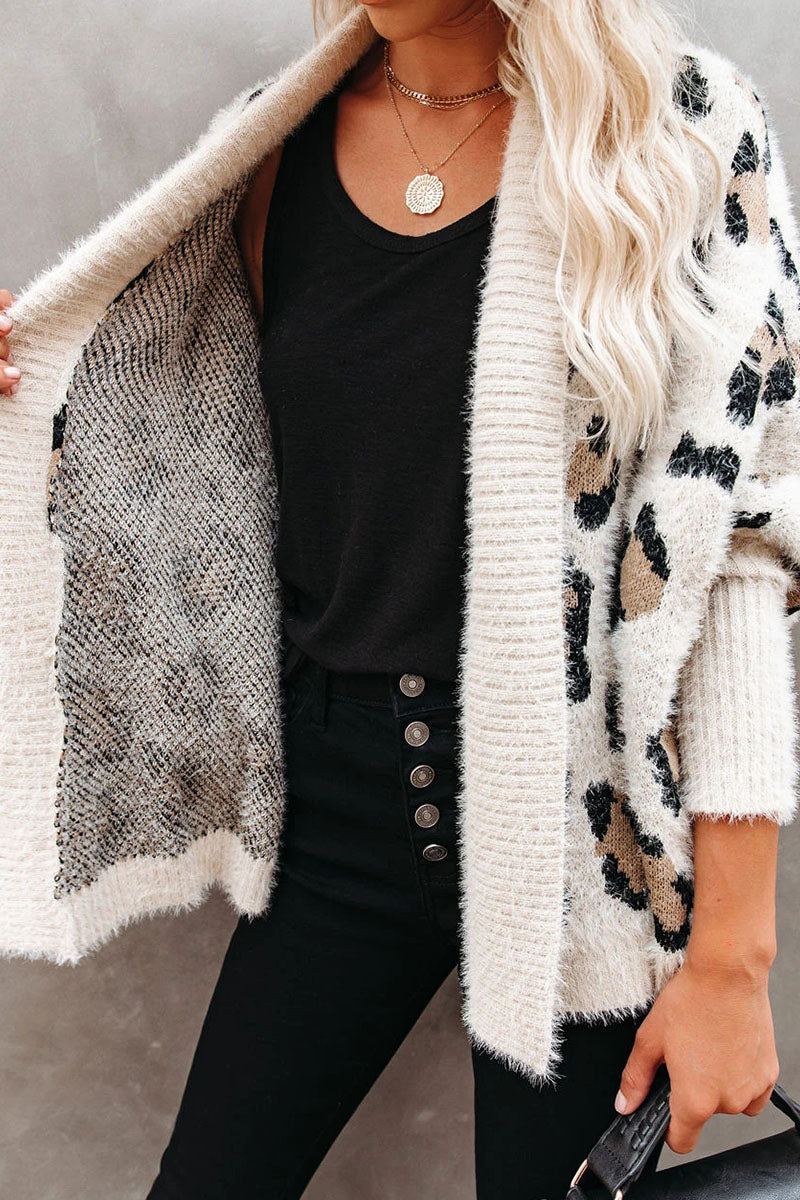 Fashion Street Leopard Patchwork Cardigans