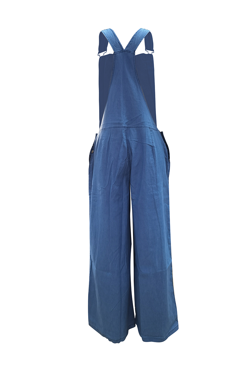 Casual Solid Pocket Fold Strapless Jumpsuits(3 Colors)