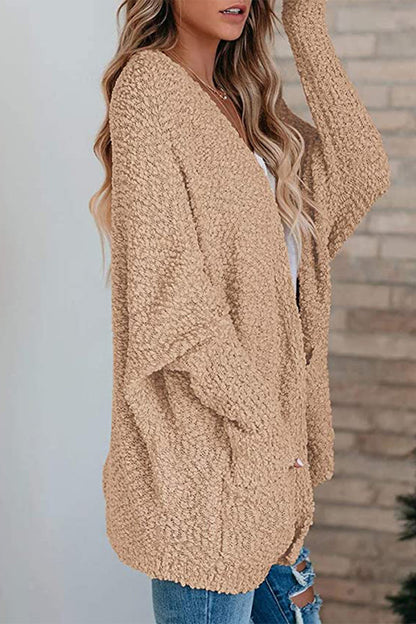 Casual Daily Solid Cardigan Cardigan Collar Sweaters(6 Colors)