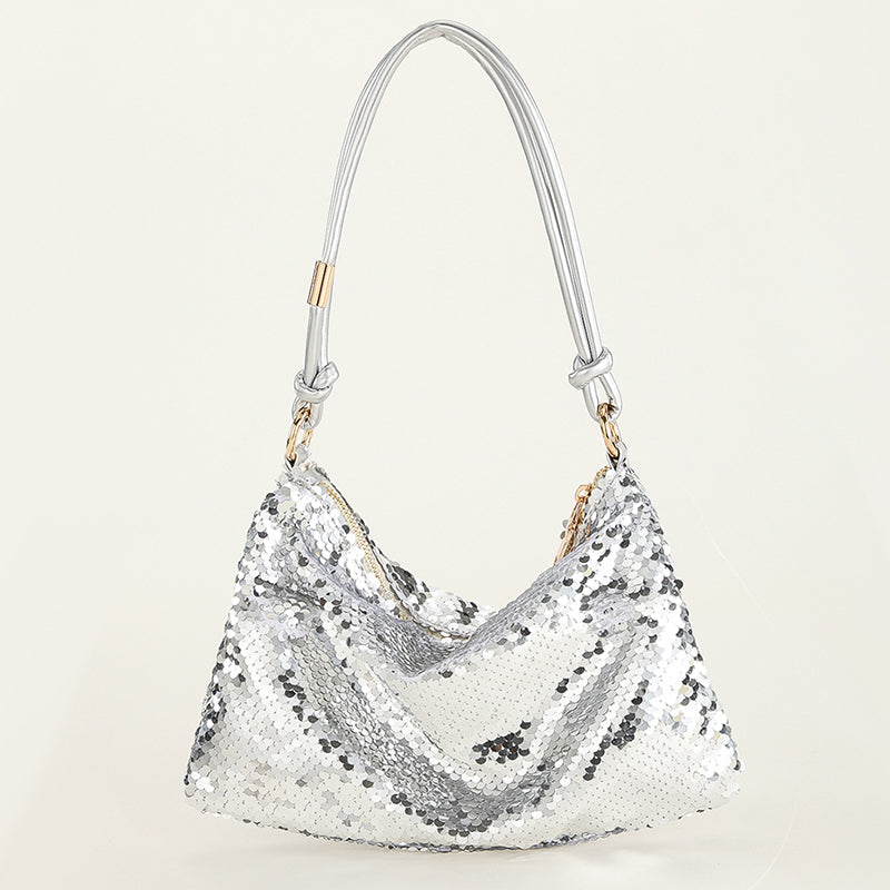 Casual Solid Sequins Patchwork Bags