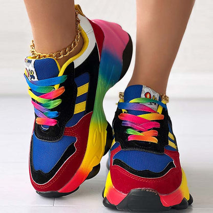 Casual Sportswear Daily Patchwork Round Out Door Shoes