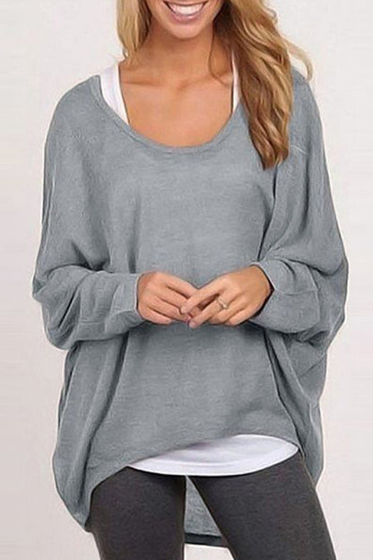 Casual Solid Patchwork O Neck Sweaters(8 Colors)